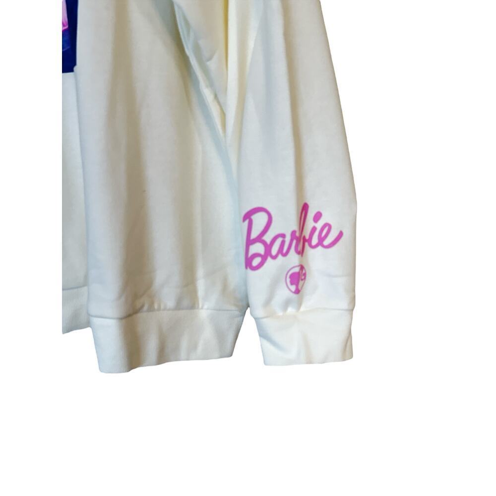 Barbie Women's Long Sleeve Graphic Vacay Mode Sweatshirt Size 2x Off Whi — image 5 of 8
